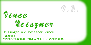vince meiszner business card